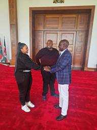 Wicknell Chivayo and Fiancée Visit President William Ruto