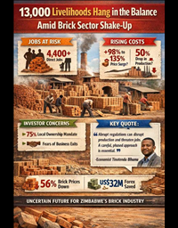 13,000 Livelihoods at Risk as Zim’s Brick Sector...